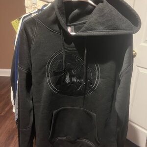 NBA Black Hoodie with Embroidered Logo